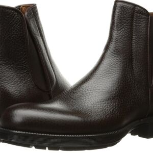 Aquatalia Dark Brown Leather Ankle Boots
